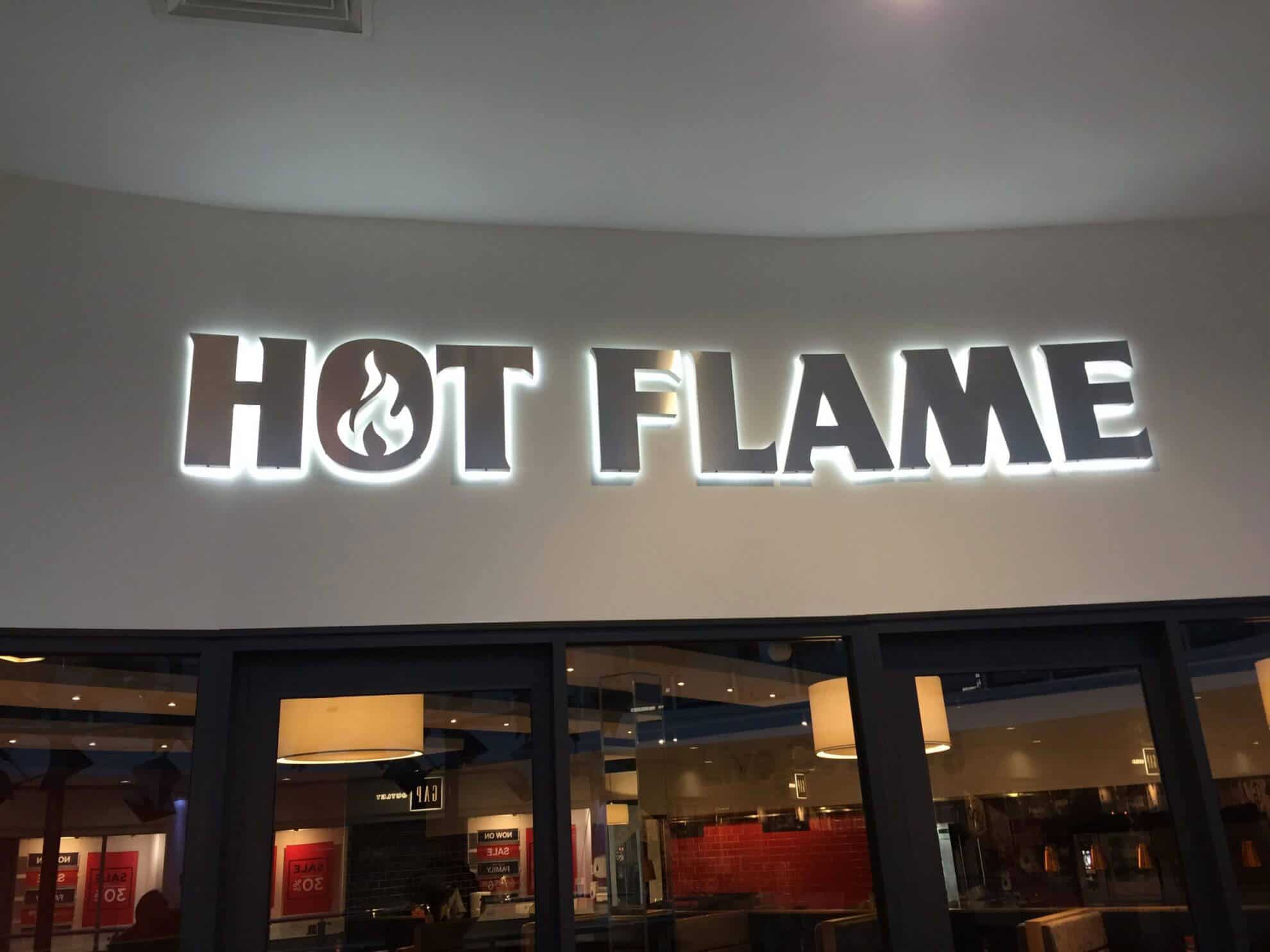 Hot Flame sign
