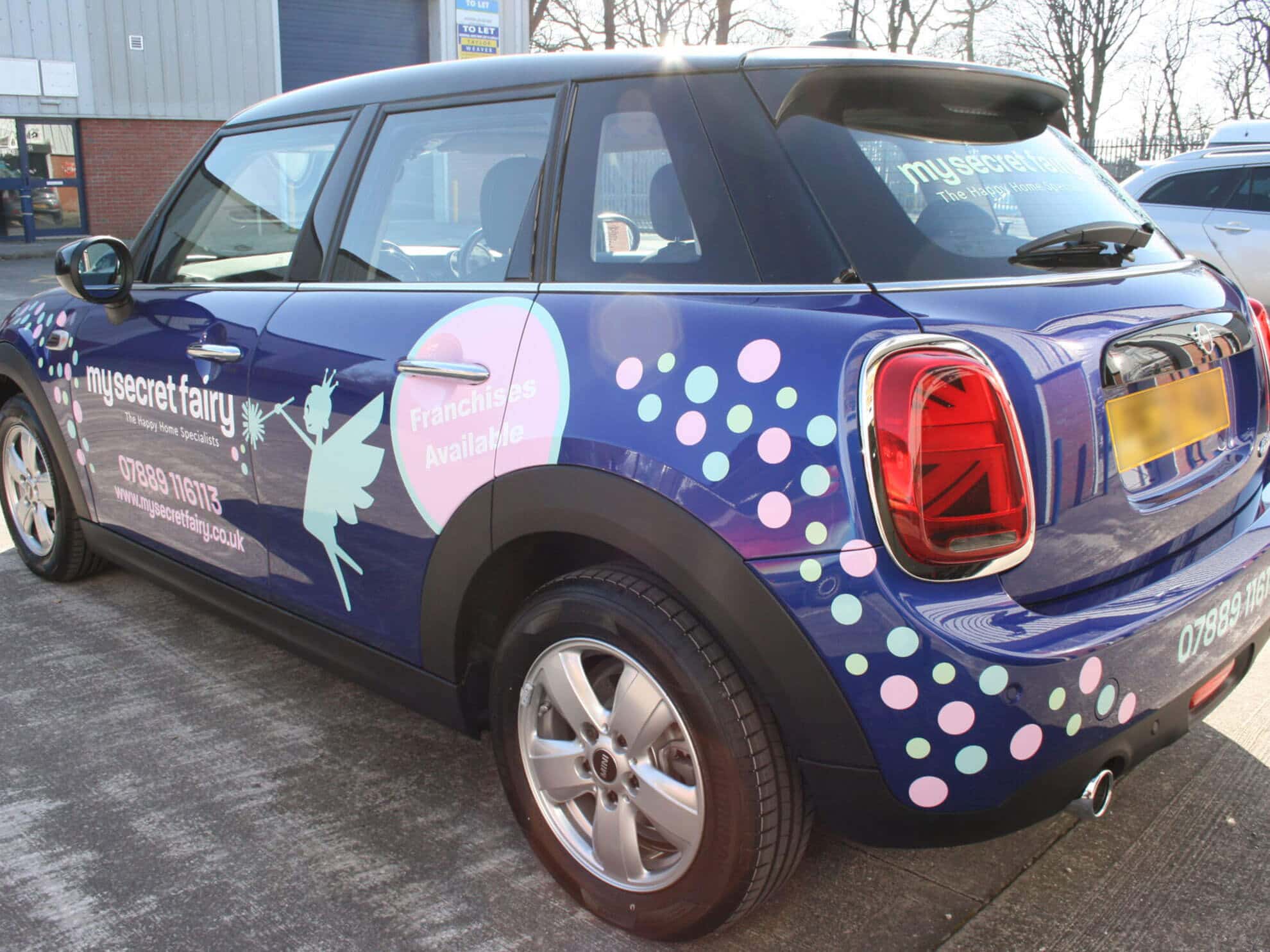 My Secret Fairy mini digitally print cut vehicle graphics and wrapping